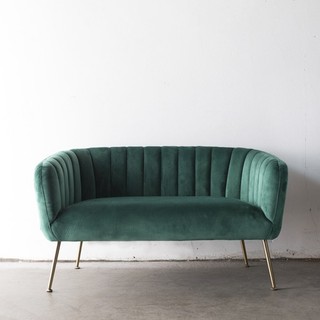 2 Sitzer Esszimmerbank Amy 130 cm Samt Sitzbank Esstischbank Küchenbank