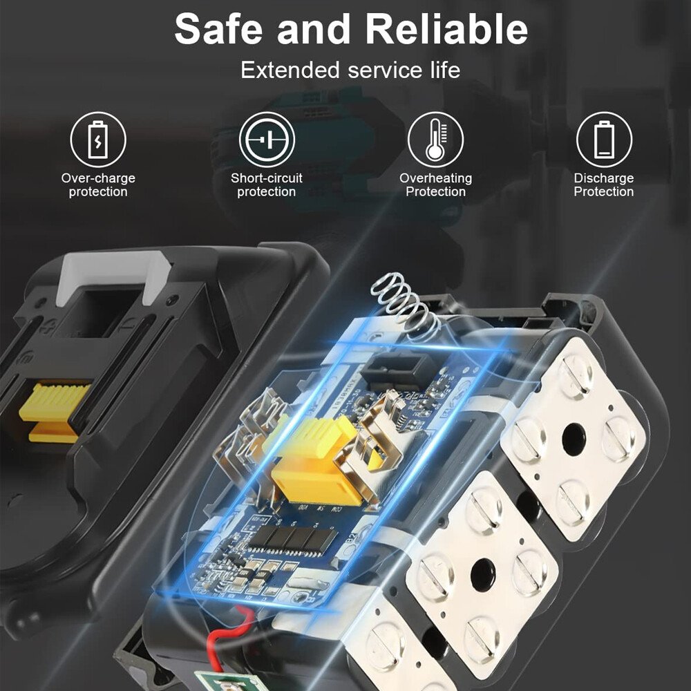 4-Pack For Makita 18V 6.0Ah LXT Lithium-Ion Tool Battery BL1830 BL1850 BL1860