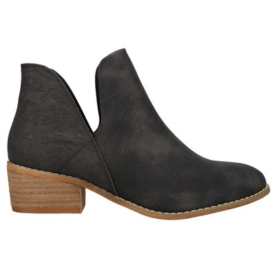 

Corkys Wayland Stars Round Toe Cowboy Boots Womens Black Casual Boots 80-9609-, Черный, Corkys Wayland Stars Round Toe Cowboy Booties