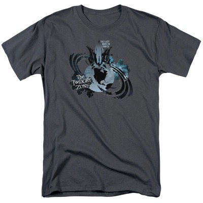 The Twilight Zone Last Man On Earth T Shirt Mens Licensed Classic TV Charcoal