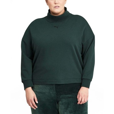 

Puma Her High Crewneck Sweatshirt Plus Женская зеленая повседневная спортивная верхняя одежда 84, Зеленый, Puma Her High Crewneck Sweatshirt Plus