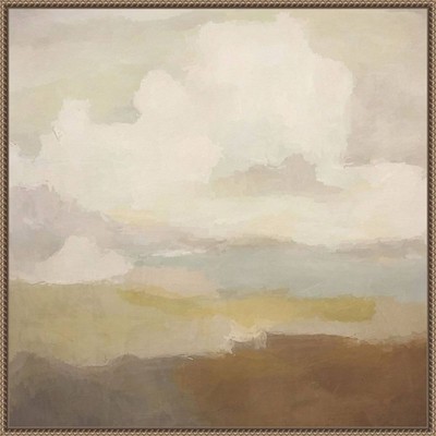 Настенный принт Amanti Art 30x30 Облачные серенады городской дороги в рамке:
