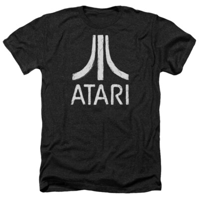 ATARI ROUGH LOGO Licensed Adult Men's Heather Tee Shirt SM-3XL