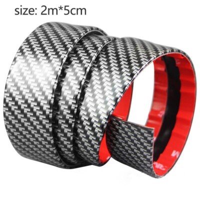 Car Door Sill Protector Carbon Fiber Anti-Scratch Strips Universal for Car Truck