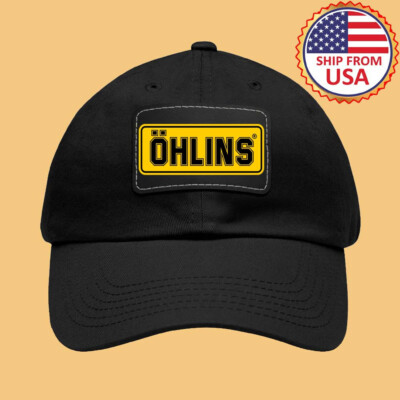 Ohlins Car Racing Dad Hat with Leather Patch
