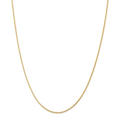 Pre-owned Superdealsforeverything Real 14kt Yellow Gold 1.5mm D/c Wheat Chain; 16 Inch