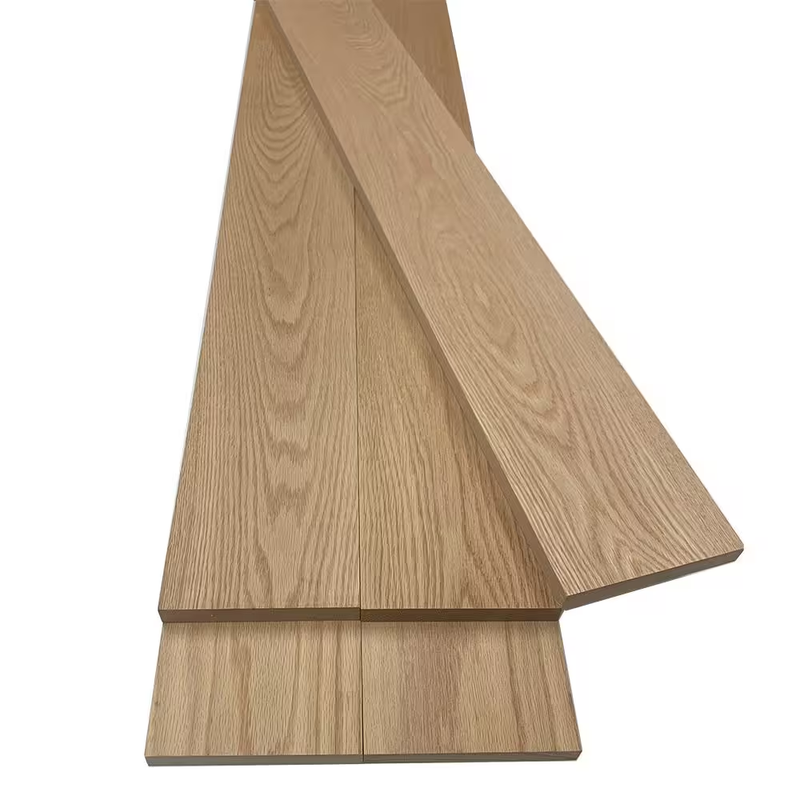 Red Oak Board 1x6in Hardwood Lumber 2ft S4S Solid Wood 5 Pack Furniture Shelving