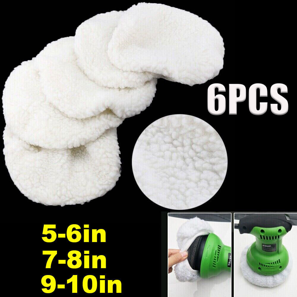 NEW Car Polishing Bonnet Waxing Auto Wax Polisher Pads Microfiber Buffing Cover