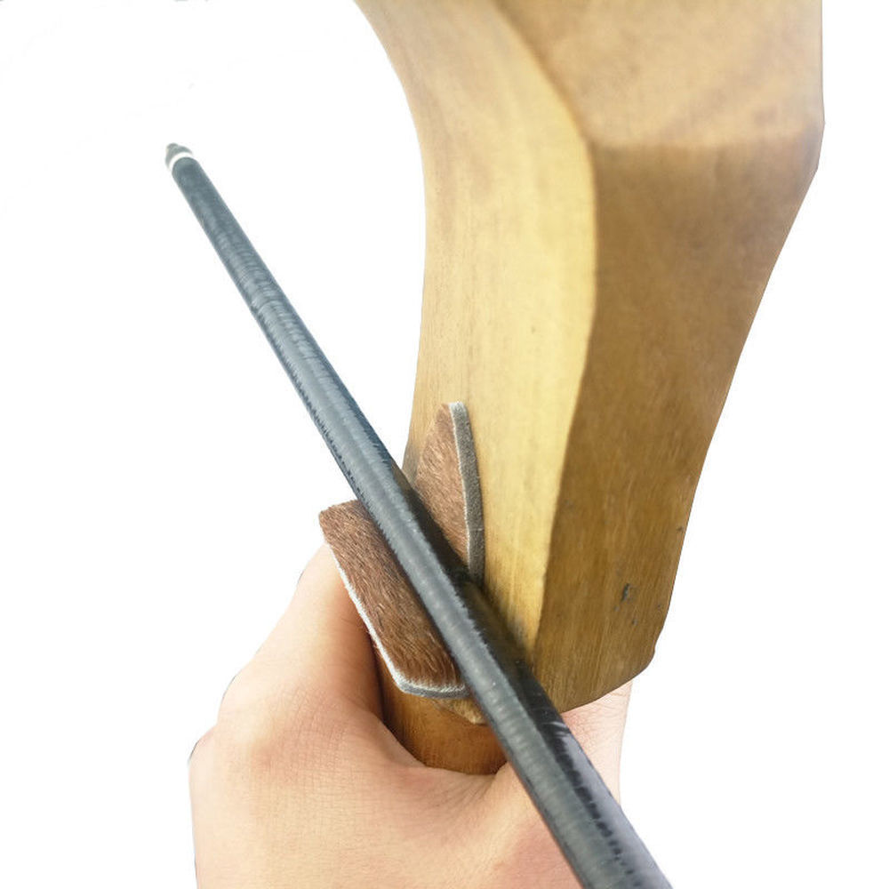 5pcs Archery Arrow Rest Traditional Leather Silent Plate RH Recurve Bow