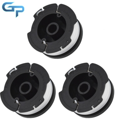 3 Pack String Trimmer Spool W/ 0.065'' Line Fit For BLACK+DECKER AF-100-3ZP GH500
