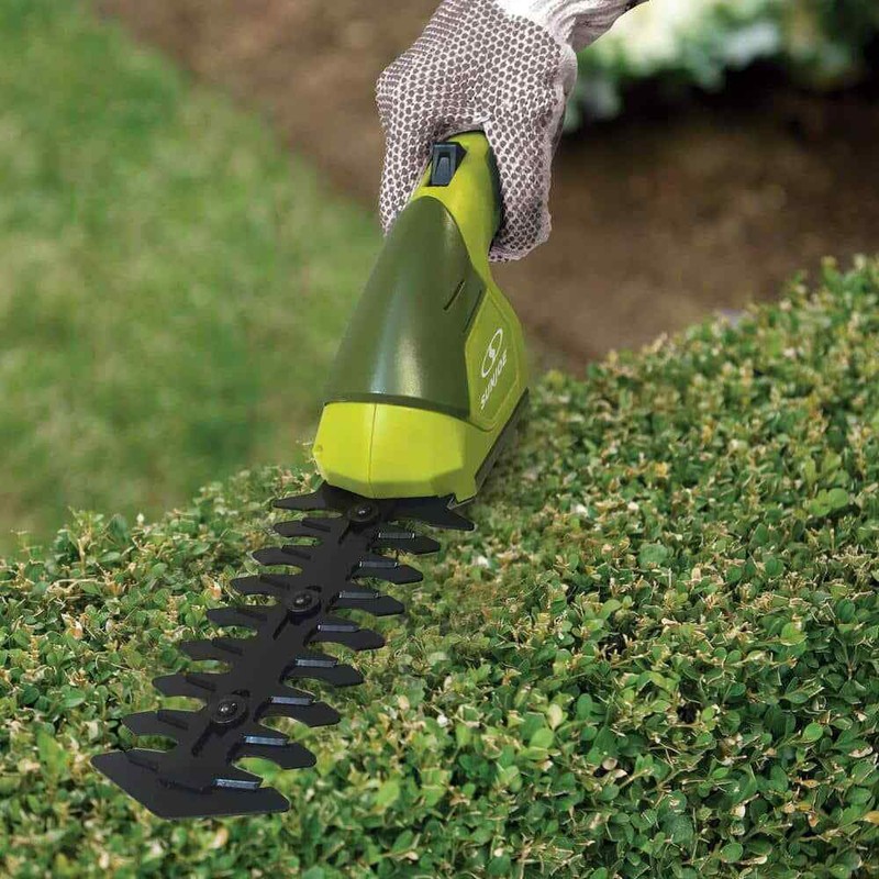7.2V 2-In-1 Cordless Grass Shear and Hedge Trimmer Tool with Extension Pole