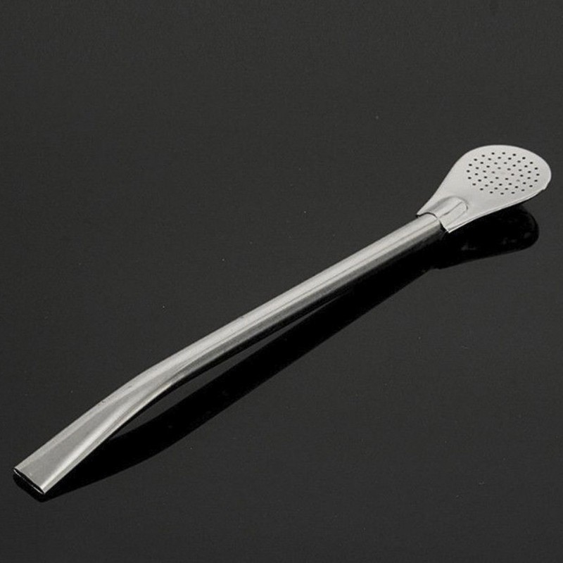 Tea Stainless Steel Drinking Yerba Mate Straw Gourd Bombilla Filter Spoon Tool