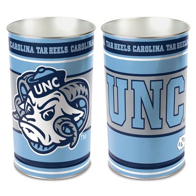 NORTH CAROLINA TAR HEELS 15''X10.5'' TRASH CAN WASTEBASKET NEW WINCRAFT   