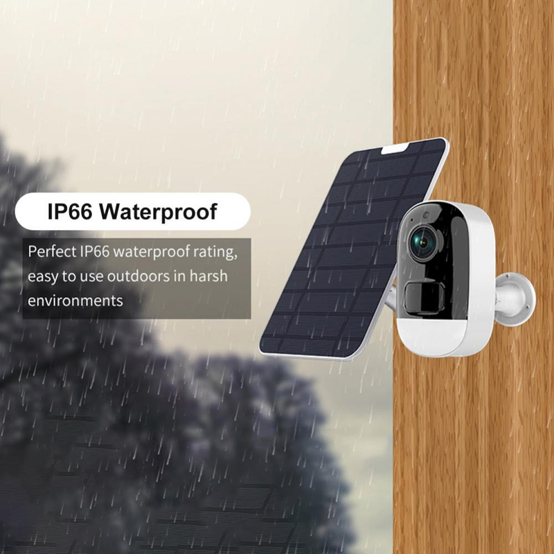 Clearance! Wireless Outdoor Security Camera Rechargeable Battery with Solar Pane