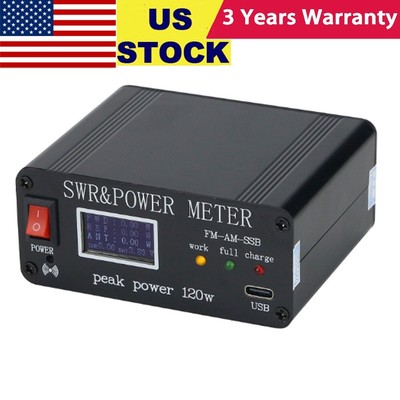 FM-AM-SSB 1.8MHz-50MHz SWR Power Watt Meter SWR & Power Meter Peak Power PWR SWR