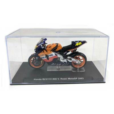 IXO Models Mini Motorcycles: 2003 Honda RC211V #46 V. Rossi 1/24 Scale