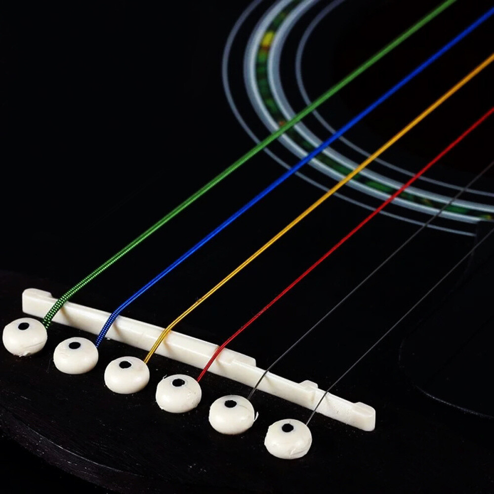 6* Acoustic Nylon Classical Guitar Strings Slinky Nickel Wound Rainbow