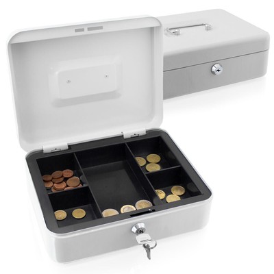 Geldkassette Transportkassette Zählkassette Münzeinlage 25cm Lichtgrau BITUXX