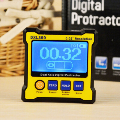 DXL360 Dual Axis Digital Angle Protractor w/ Magnetic Base 100-240V 50-60Hz C5V2