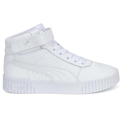 

Женские белые кроссовки Puma Carina 2.0 Mid на шнуровке Повседневная обувь 38585102, Белый, Puma Carina 2.0 Mid Lace Up