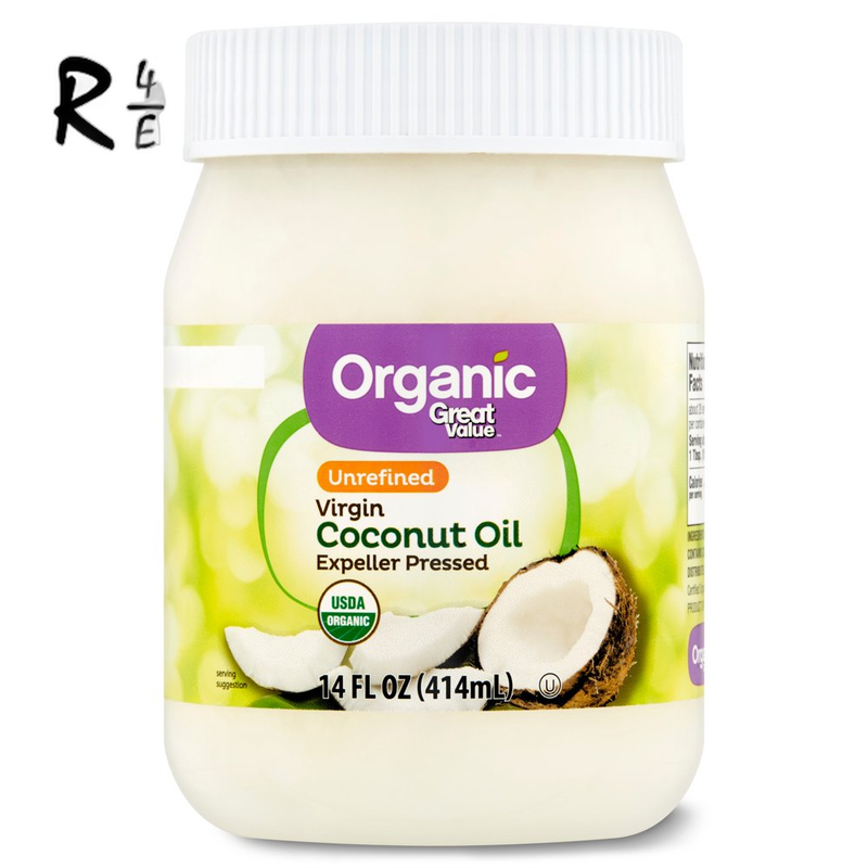 Great Value Organic Unrefined Virgin Coconut Oil, 14 Fl Oz
