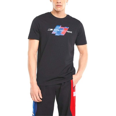 

Puma Bmw Mms Logo Футболка с круглым вырезом и короткими рукавами Мужские повседневные топы размера  531197, Черный, Puma Bmw Mms Logo Crew Neck Short Sleeve T-Shirt