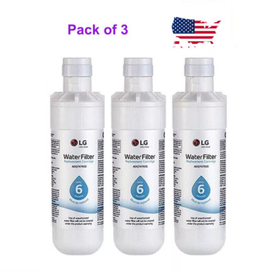 3 PACK Refresh Refrigerator Ice Water Filter LG LT1000P ADQ747935 Brand New