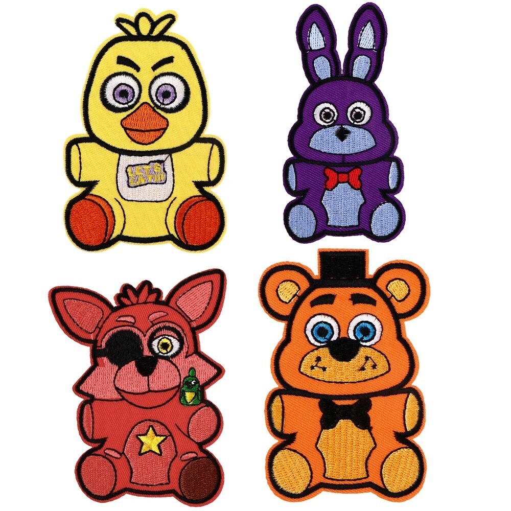 Five Nights at Freddy's Characters Themed Iron on Patch Set