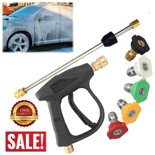 High 3000PSI Power Pressure Car Washer Spray Gun Wand Lance 