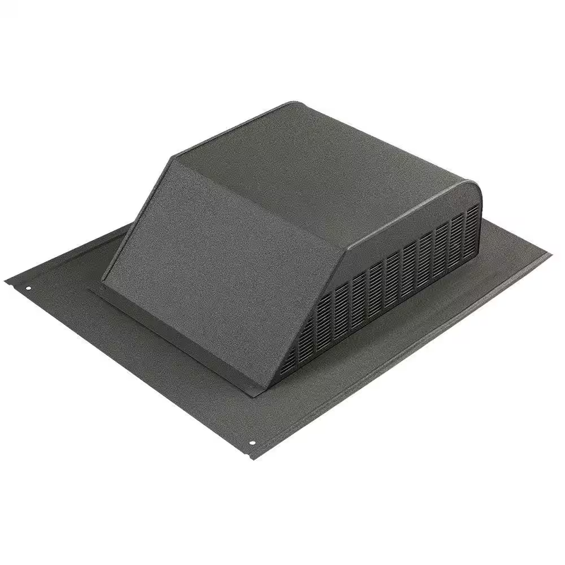 GAF Master Flow Aluminum Slant Back Roof Louver Attic Vent Weathered Wood 60 NFA