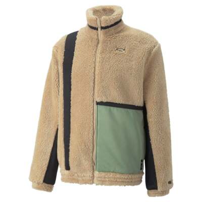 

Puma Winterized Ralph FullZip Jacket Мужская бежевая повседневная спортивная верхняя одежда 536131, Бежевый, Puma Winterized Ralph FullZip Jacket