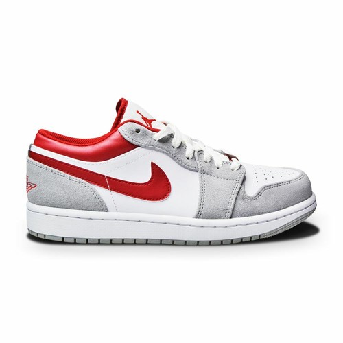 Мужские кроссовки Nike Air Jordan 1 Low SE — DC6991 016 «Светлый дымчатый серый для спортзала красный белый»