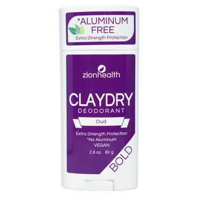 Дезодорант Zion Health Clay Dry Bold Oud, карандаш 2,8 унции