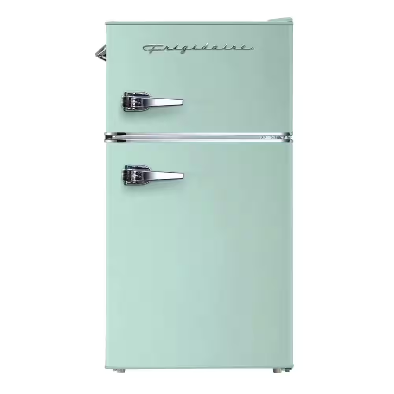 3.2 Cu. Ft. 2 Door Retro Mini Fridge in Black
