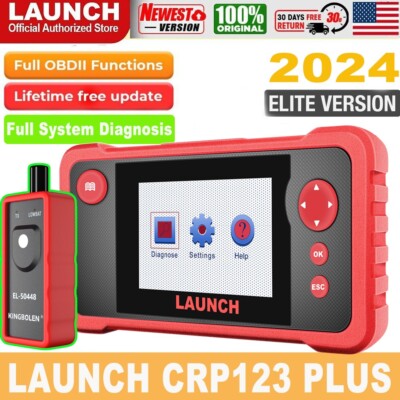 2024 LAUNCH CRP123 V2.0 Plus Elite OBD2 Scanner Car Diagnostic Tool Full System