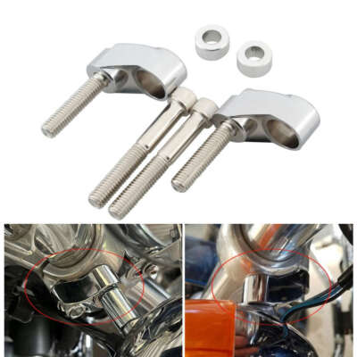 39-49mm Front Turn Signal Bracket Relocation Kit For Harley XL Softail Dyna FXD