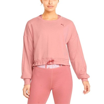 

Женская толстовка с круглым вырезом Puma French Terry Pink 52261024, Розовый