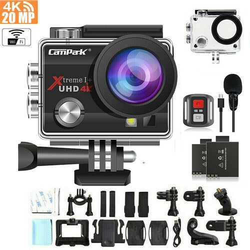 Campark Action Camera 4K WiFi Ultra HD Sports Cam Waterproof