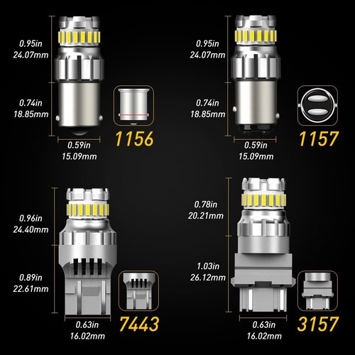 AUXITO LED Turn Signal Light Bulb Anti Hyper Flash 3156/3157/7440/7443/1156/1157