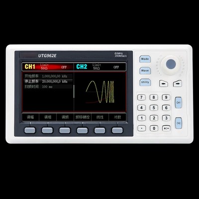 Signal Source Frequency 2CH 30/60MHz Function Waveform Generator For UTG962E