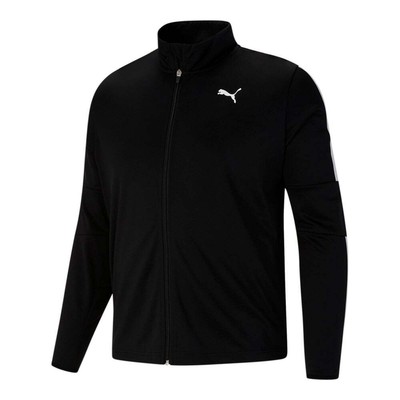 Puma Blaster Full Zip Training Jacket Big Tall Mens Black Casual Athletic Outerw