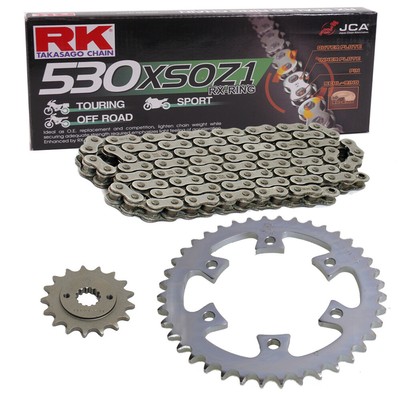 Kettensatz Bombardier DS 650 BajaX  02-04 Kette RK 530 XSOZ1 112 offen 16/40