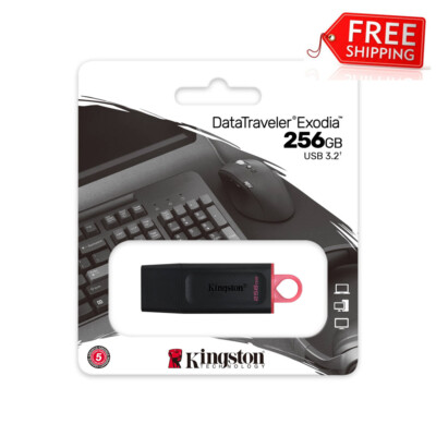 New Kingston 256GB USB 3.2 DataTraveler Exodia 256G USB Flash Drive USB Pen
