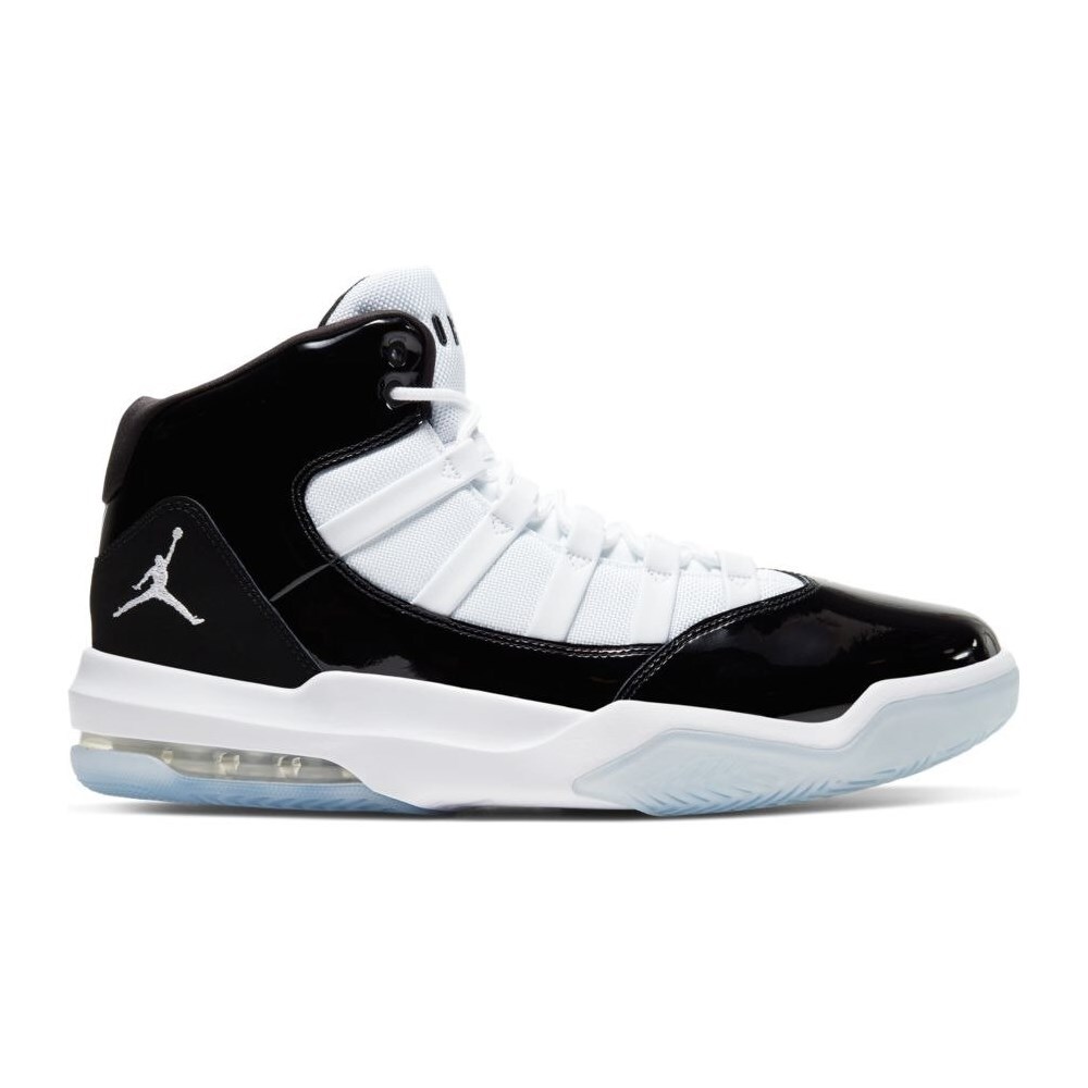 

Мужские кроссовки Nike Air Jordan Max Aura Concord Black White AQ9084-011 размера 8 в стиле ретро, Черный, Air Jordan Max Aura