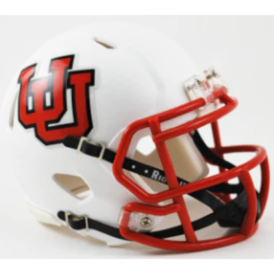 Utah Utes NCAA Mini Speed Football Helmet Interlocking UU - NCAA.