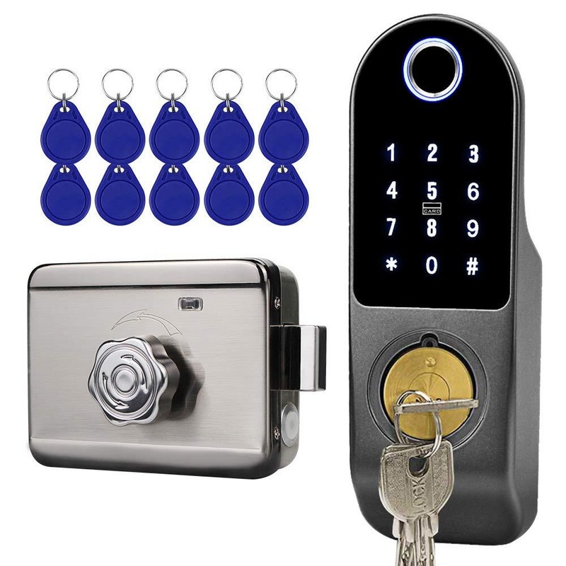 FTSTech Elektronisches Smart Lock Biometrischer Fingerabdruck Türschloss Virt...