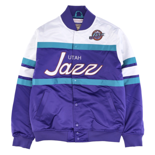 

Mitchell - Ness Special Script Тяжелая Атласная Баскетбольная Куртка Мужская Фиолетовая C, Фиолетовый, Mitchell - Ness Special Script Heavyweight Satin Basketball Jacke