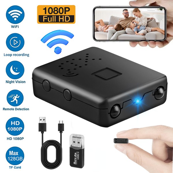 1080P Mini Spy Camera WiFi HD Hidden IP Night Vision Camcorder Home Security Cam - Image 141