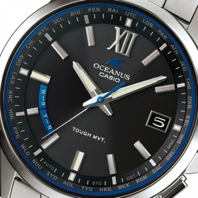 Pre-owned Casio Oceanus Radio Solar Ocw-t150-1ajf Men\\\\\\\'s Watch Silver Japan Import