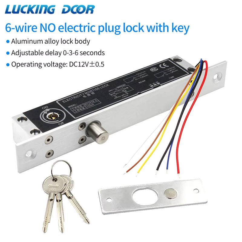 12V Fail Secure Electric Drop Bolt Lock for Electronic Door Access Control Syste